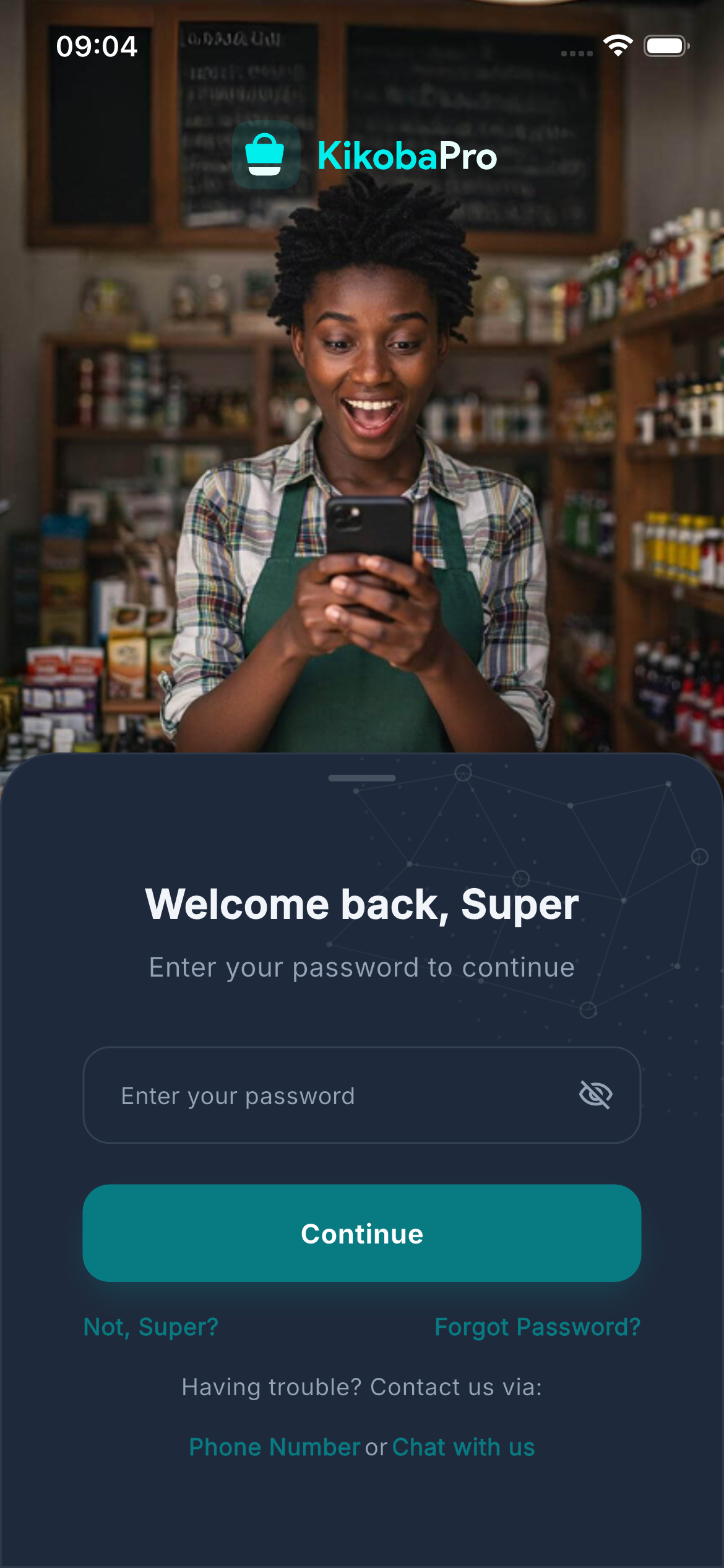 KikobaPro app screen