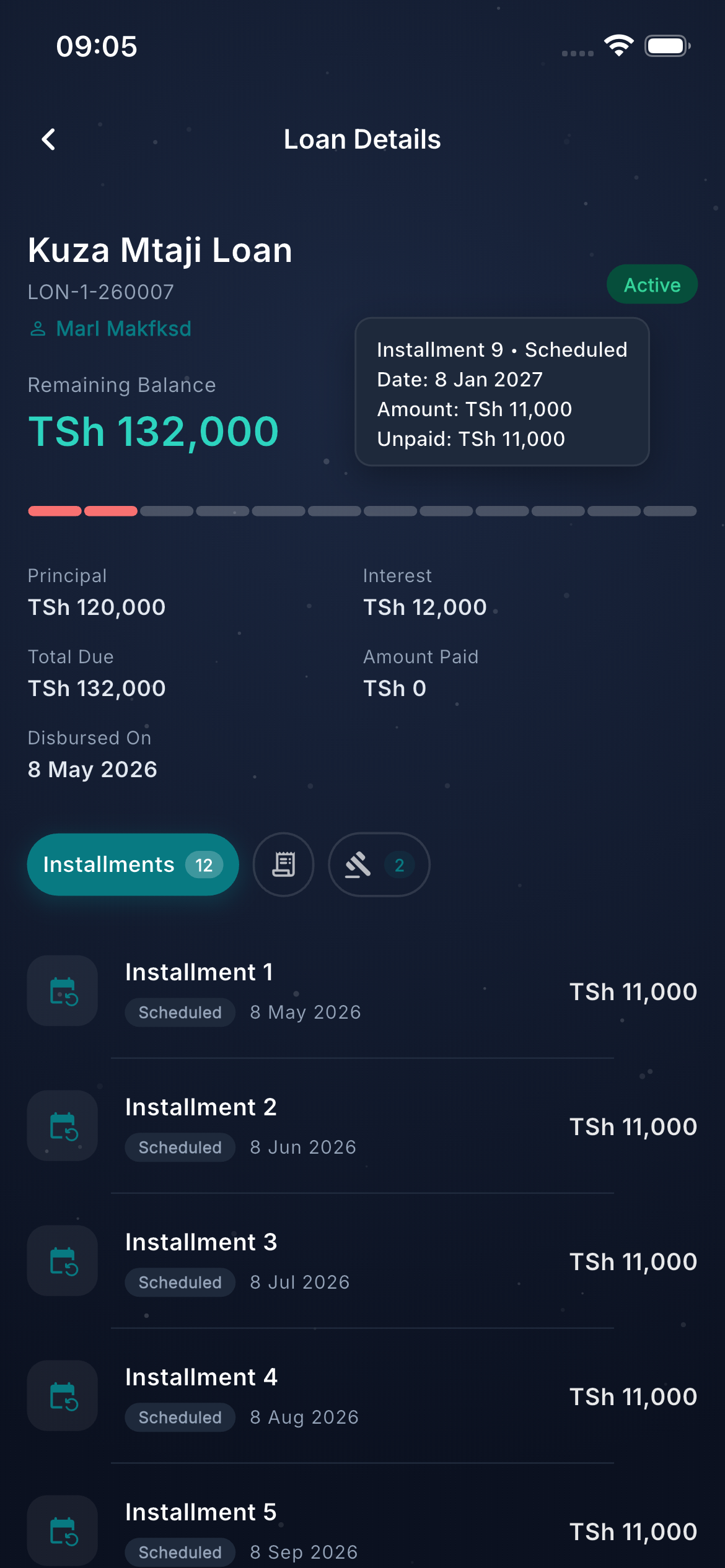 KikobaPro app screen
