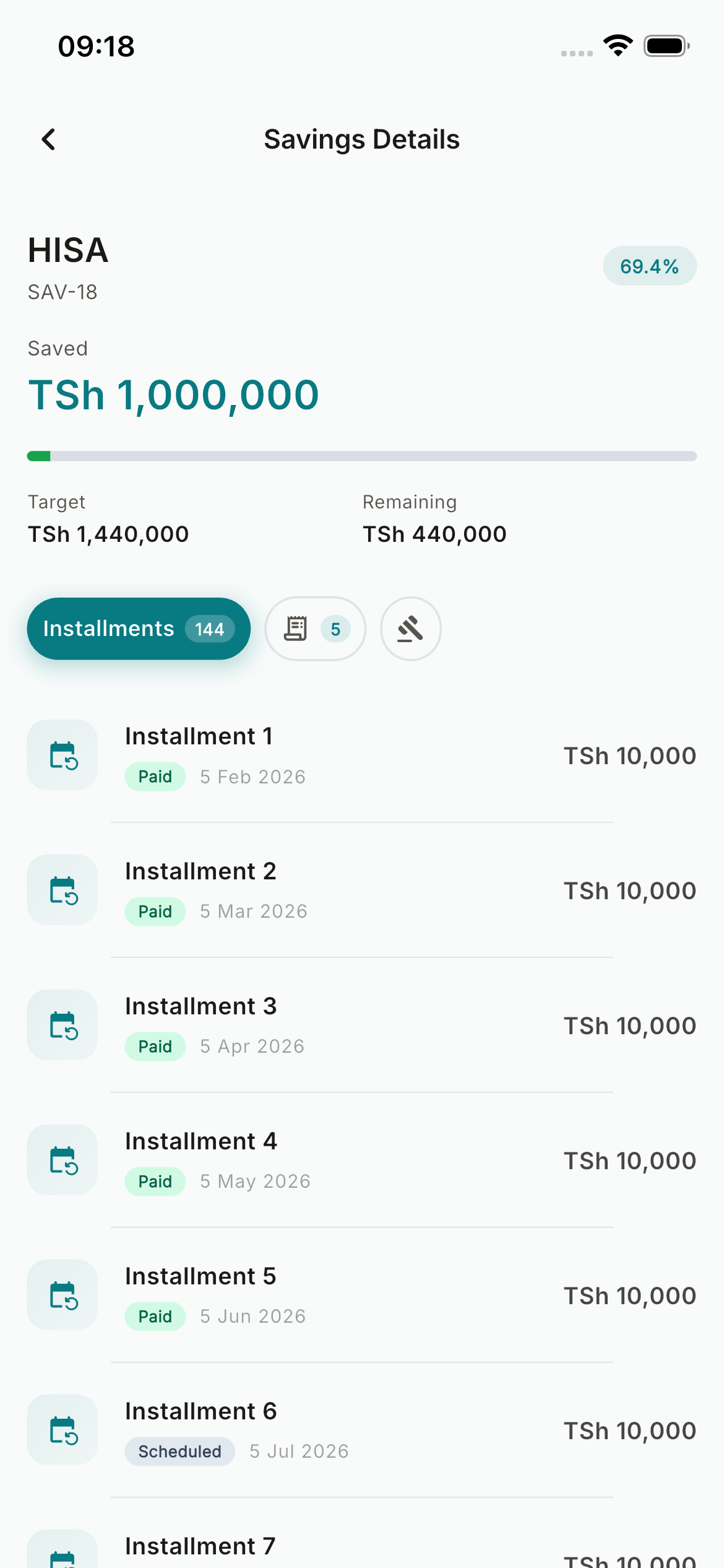 KikobaPro app screen